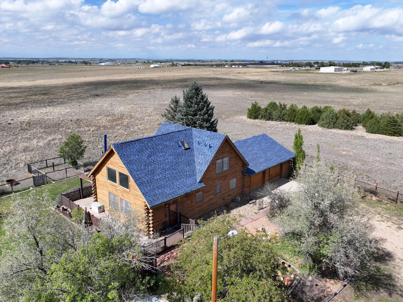 Colorado home surrounded by open space